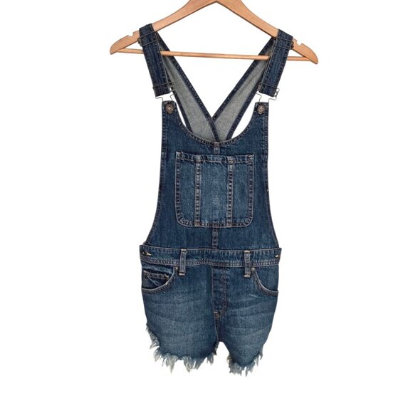 Women's - We The Free Denim Shortalls, Size 26 - Picture 2 of 8